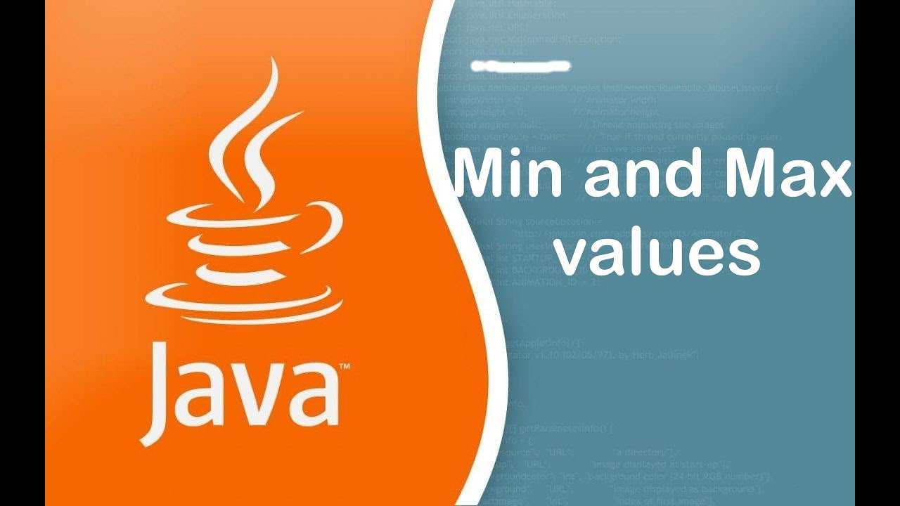 Java Min and max values - YouTube