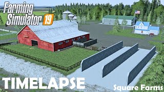 Building American Dairy Farm! | FS19 Timelapse | Lone Oak Farms | Farming Simulator 19