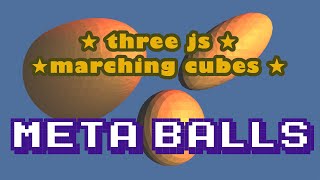 three.js Marching Cubes - Create Meta Balls! screenshot 3