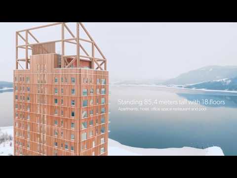 Video: Mjøstårne iz Norveške Voll Arkitekter Postaje Najviša Građevina Od Drveta Na Svijetu