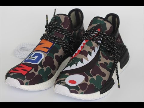 adidas human race bape