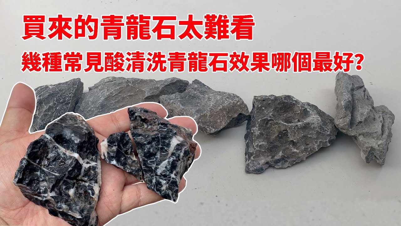 青龍石 特級酸洗白紋青龍石1kg【新莊/五股/青島水族】店長嚴選青龍石