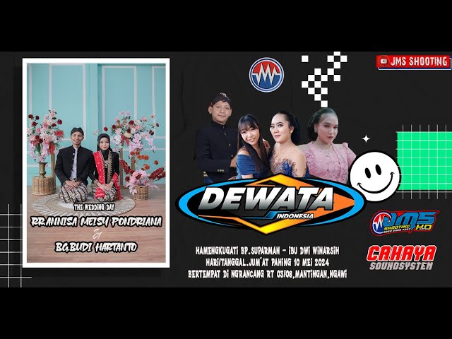 LIVE PART2 CS.DEWATA // CAHAYA MUDA AUDIO // JMS HD //Wedding ANNISAu0026BUDI,Mantingan 10 Mei 2023 class=