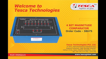 4 Bit Magnitude Comparator Explained | Digital Electronics || Tesca 38675