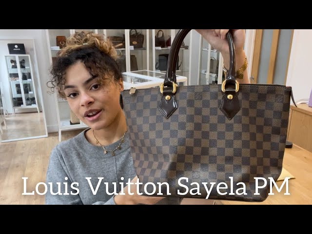 Pre-Owned Louis Vuitton Damier Ebene Saleya PM