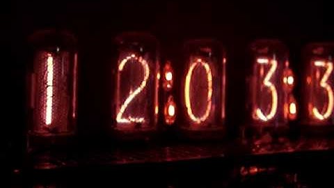 Homemade Big Tube IN-18 Nixie Clock