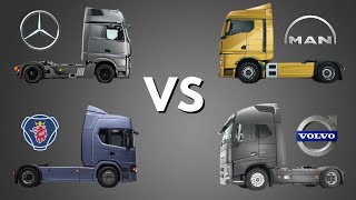 EPIC Truck battle ▶ Scania vs. Volvo vs. MAN vs. Mercedes