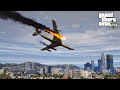 GTA 5 REALISTIC PLANE CRASH COMPILATION EXTREME #4