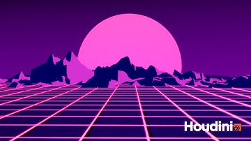 Houdini Audio Driven Mountains