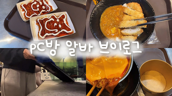 eng) vlog * 피시방 알바 브이로그 | 📢아아,, 여러분 벌써 제가 일한 지 한 달이 됐어요!!!!