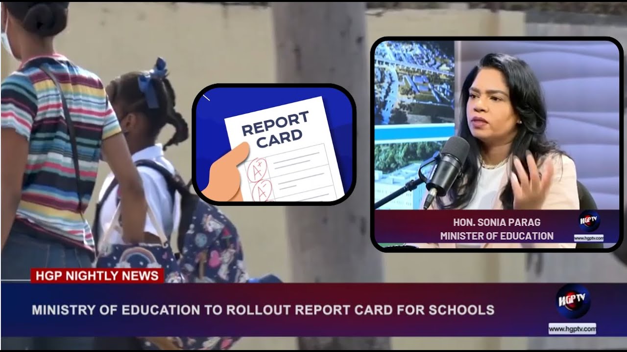 MINISTRY OF EDUCATION TO ROLL OUT REPORT CARD FOR SCHOOLS - YouTube