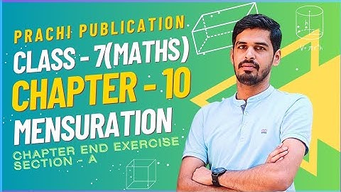 Class 7 Prachi Chapter End Exercise chapter - 10(Mensuration) Section A #maths #prachibook