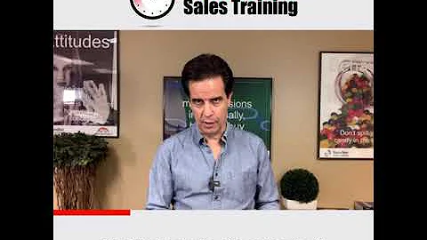 60-Second Sales Training: First Few Minutes of a Sales Call - Part 2