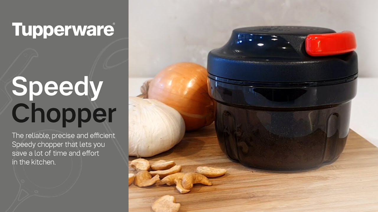 NEW* CLEAN & FRESH Ingredient Chopper  Tupperware Speedy Chopper Jet Black  