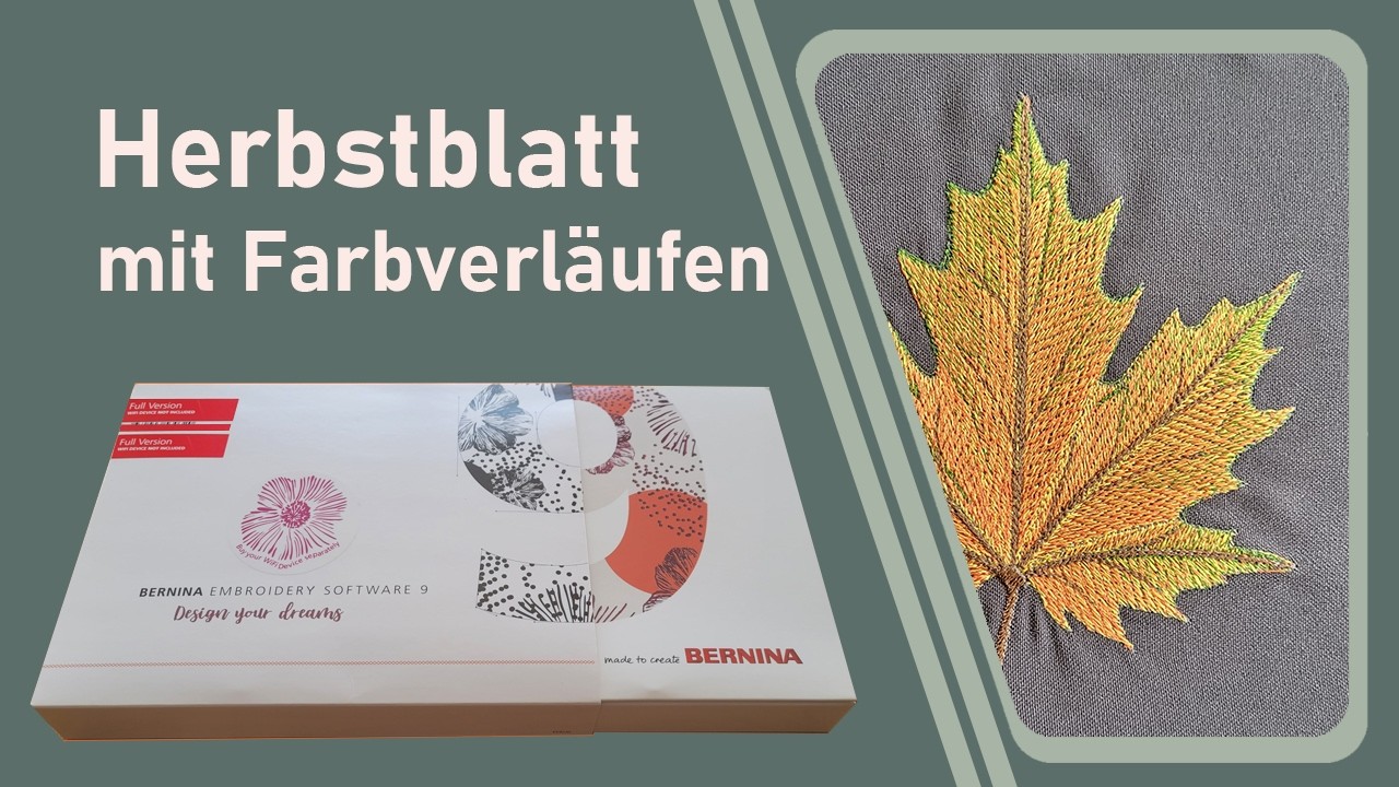 Herbstblatt mir Farbverläufen