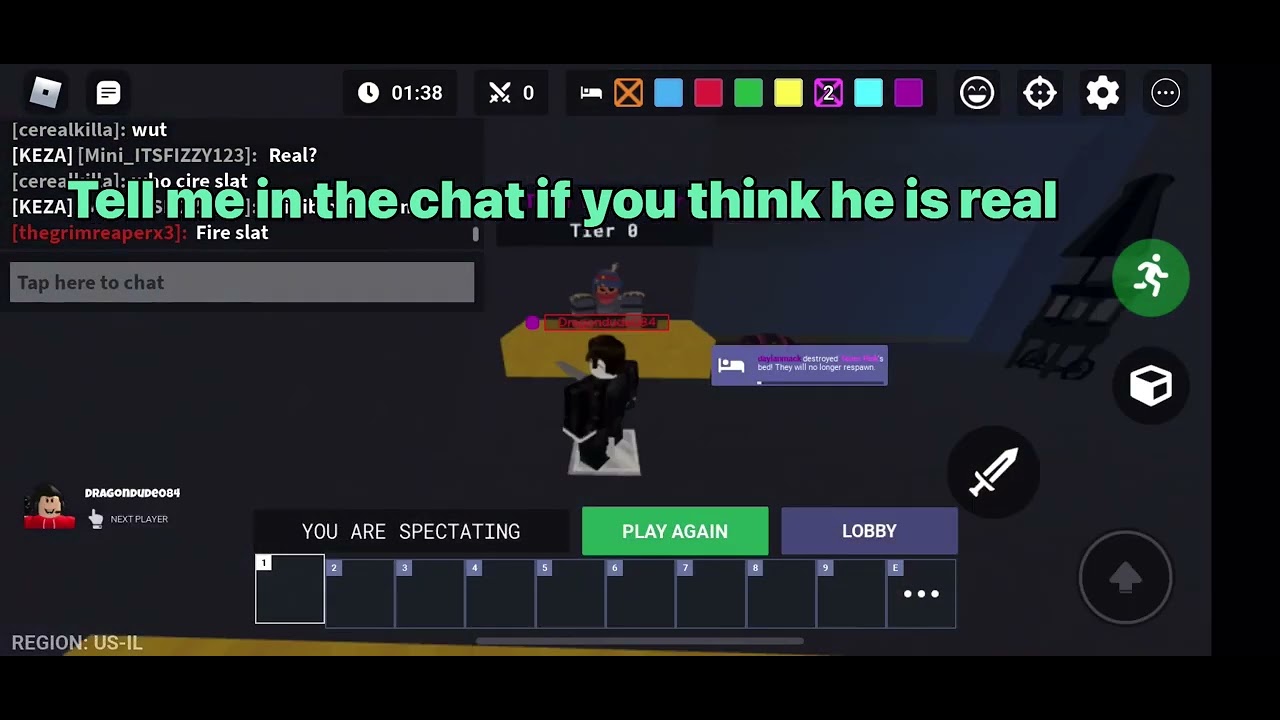 I MET Slat IN A SERVER!!!! (Roblox Bedwars) YouTube