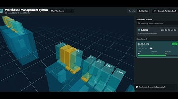 Warehouse 3D Viewer and Stock Monitor
