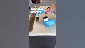 Beschadigd of niet echt hout? Je kunt nog steeds een gebeitst effect krijgen! #meubels #doehetzelf