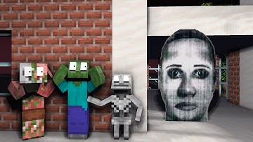 Cursed face chases man challenge | Wiscraft Animation