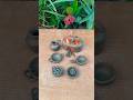 Mini Clay Kitchen Set with Real Fire Cooking! 🔥🍳 | Tiny Handmade Stove & Utensils