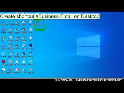 How to create shortcut email icon on desktop
