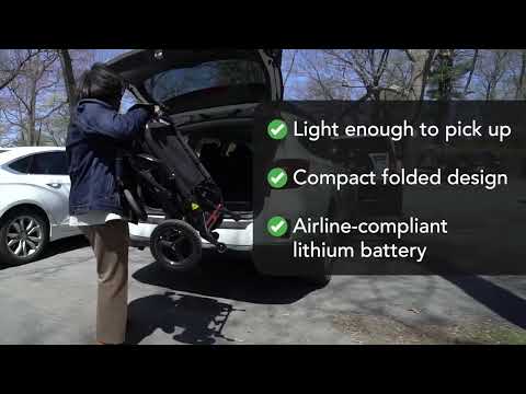Jazzy ultralight folding power wheelchair