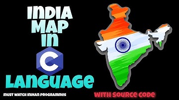 How to create India map in C language | C Language creative program