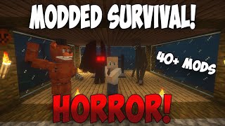 Minecraft Modded Survival; Lots Of Horror Mobs!