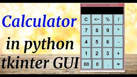 Calculator in #Python using #tkinter   in (HINDI) by Ikram