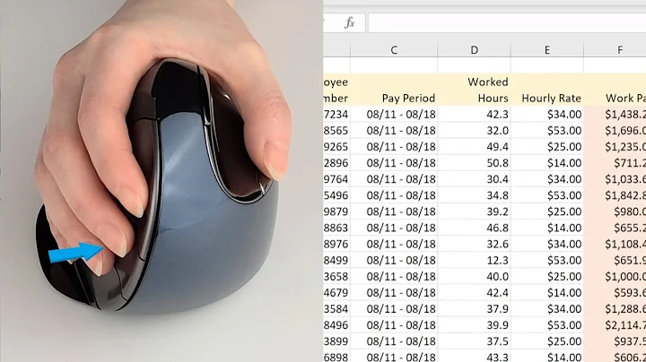 Evoluent horizontal scroll for Excel