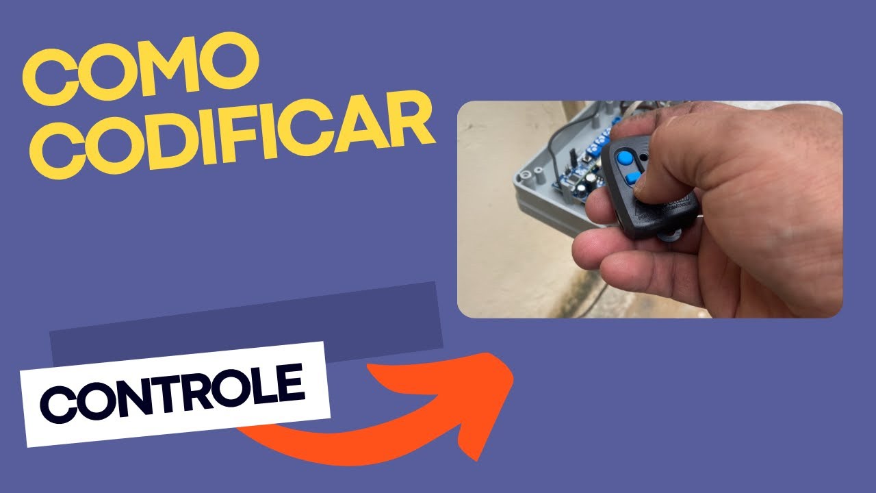 Melhor explicação Como codificar botão controle de portão eletrônico ...