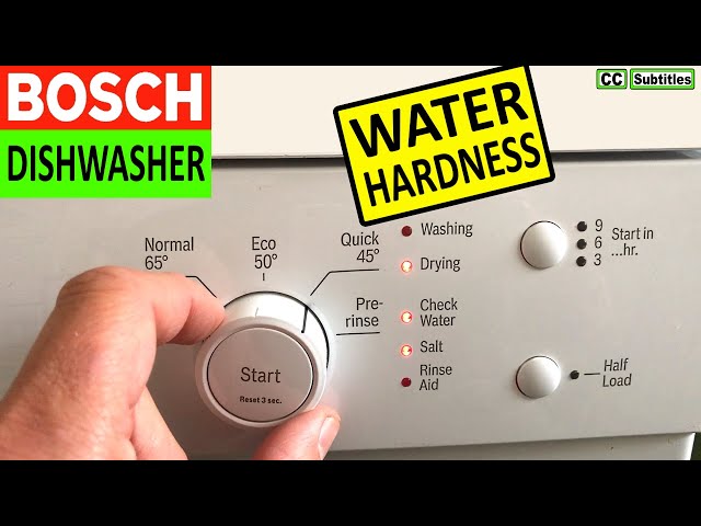 Bosch Dishwasher Salt light On and How to add Salt to Bosch Dishwasher to  prevent Limescale 