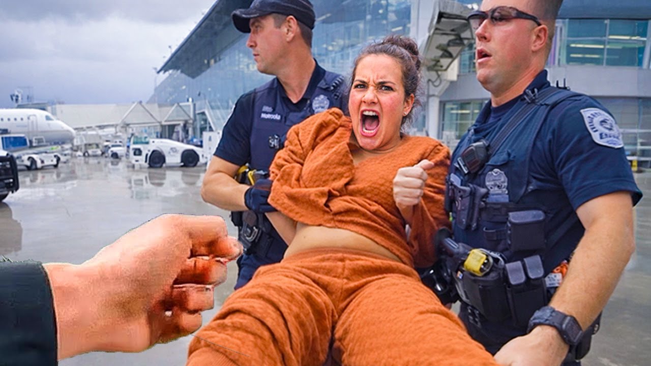 When Dumb Airport Karens Messed With the Wrong Cops,Thinking They Run ...