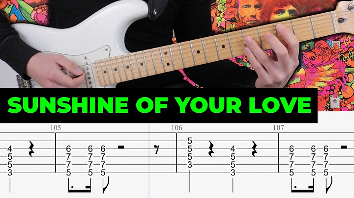 Sunshine of Your Love Guitar version - Guitar performance video thumbnail