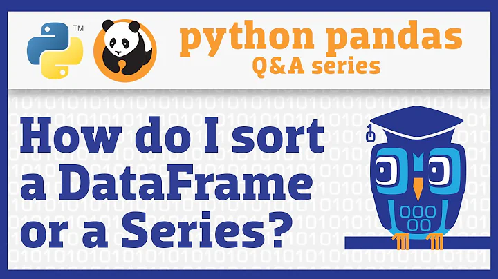 How do I sort a pandas DataFrame or a Series?