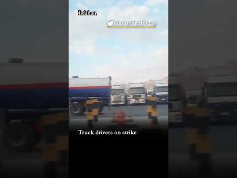Truck drivers on strike in Isfahan | December 1, 2022