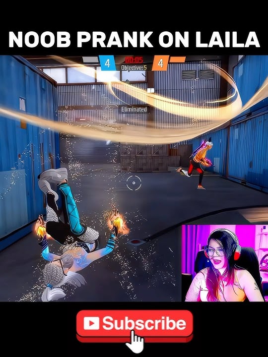 NOOB PRANK ON LAILA🗿 #freefire