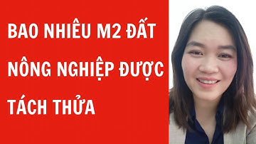 Bao nhiêu m2 thì được tách thửa đất nông nghiệp #bds#nhadat