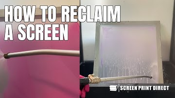 How to Reclaim a Screen | by Screenprintdirect.com