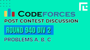 Codeforces Round 940 (Div 2) | Video Solutions - A to D | by Ankit Ghildiyal | TLE Eliminators