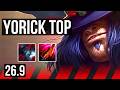 YORICK vs JAX (TOP) | Deathfire Touch | EUNE Master | 26.9
