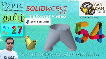 SolidWorks | Tamil Tutorial 54 | Ex_27
