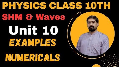 Class 10th Physics Chapter 10 Numericals Examples | SHM & Waves Examples