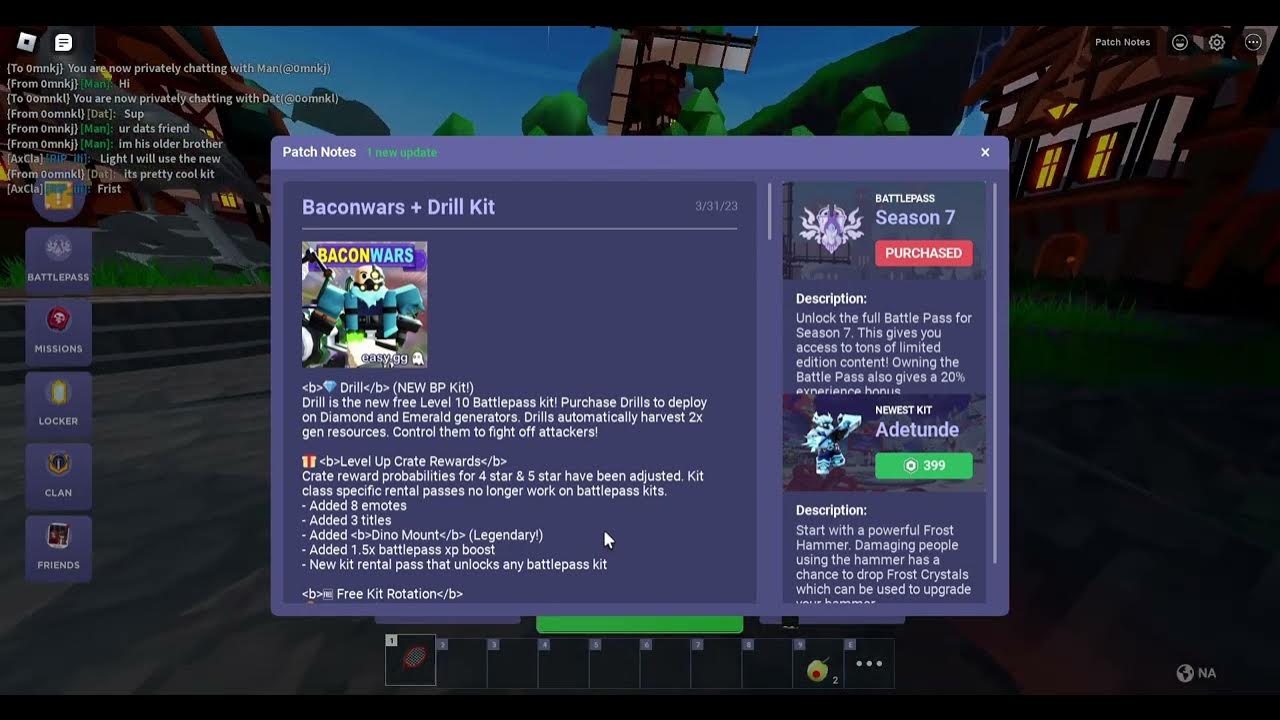 Bedwar Update BACONWARS?? DRILL KIT?? WOT??? YouTube