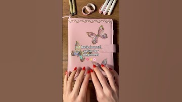 Basic journal setup for beginners 🥰 make your own or use my pages #planner #bujo #journal #asmr