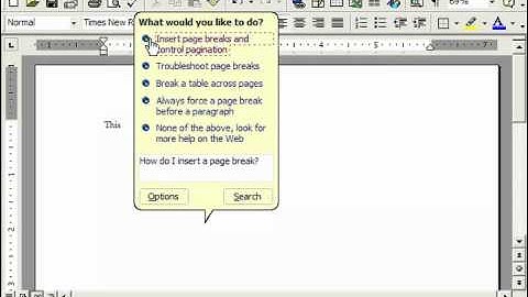 Word 2003 Tutorial Using the Office Assistant 97 XP Microsoft Training Lesson 10.2