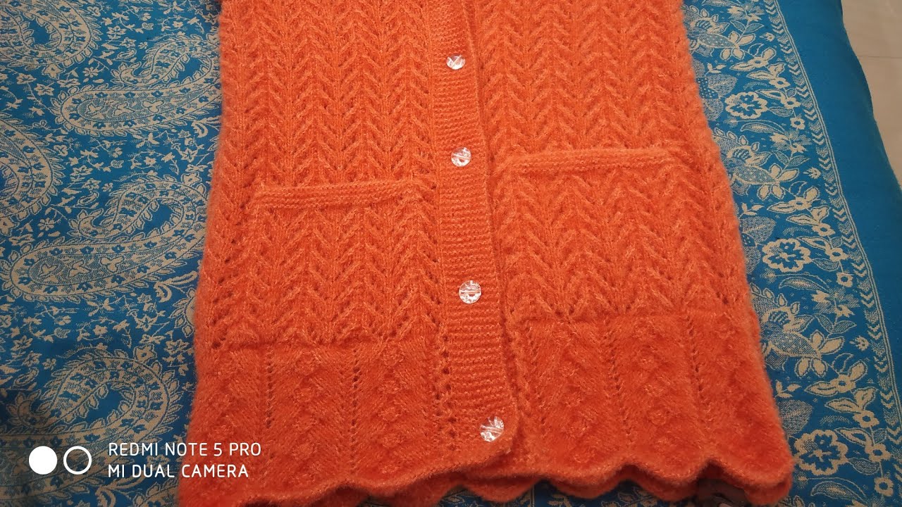 Knitting Stylish Baby Half Jacket || हाफ कोटी की बुनाई कैसे करें || bina  baju ki sweater / Jersey - YouTube