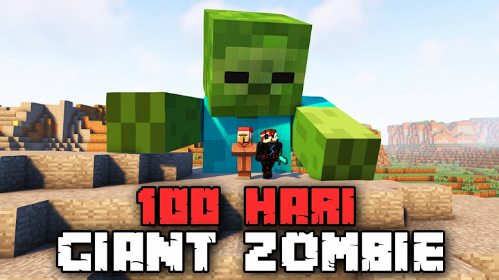 100 Hari Minecraft GIANT ZOMBIE Hardcore