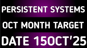 PERSISTENT SYSTEMS STOCK LATEST NEWS 15OCT