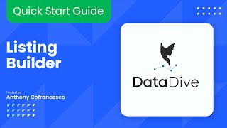 Listing Builder: Quick Start Guide